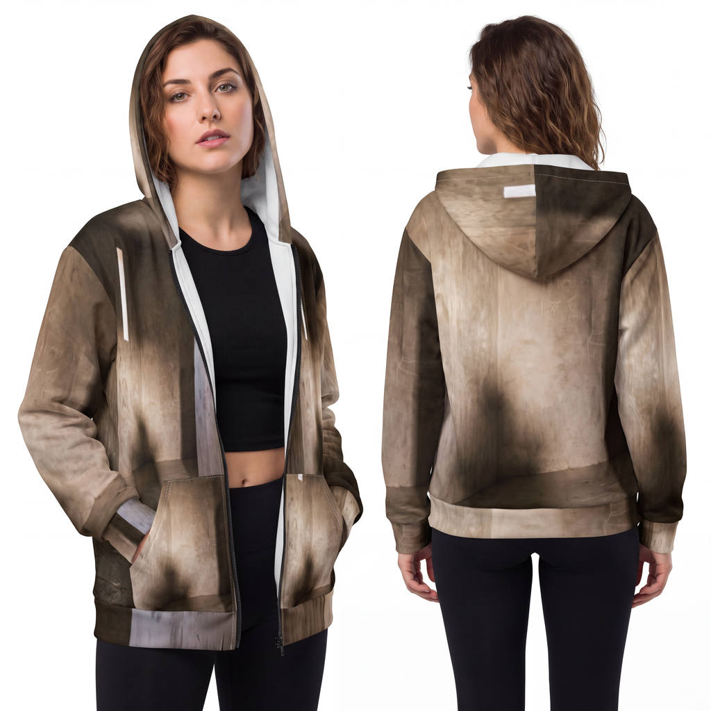 Unisex Zip Hoodie - Shadows of the Citadel moody... |...