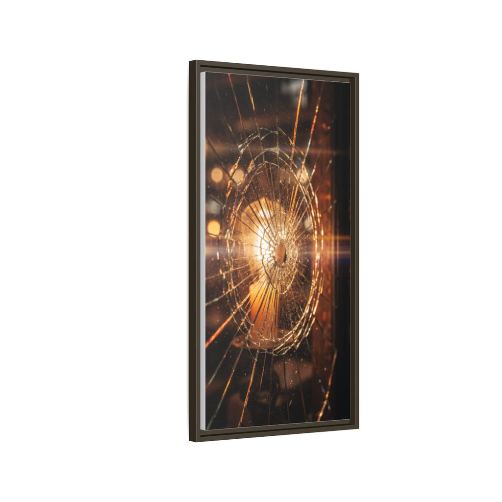 Framed Matte Canvas - Shattered Glass