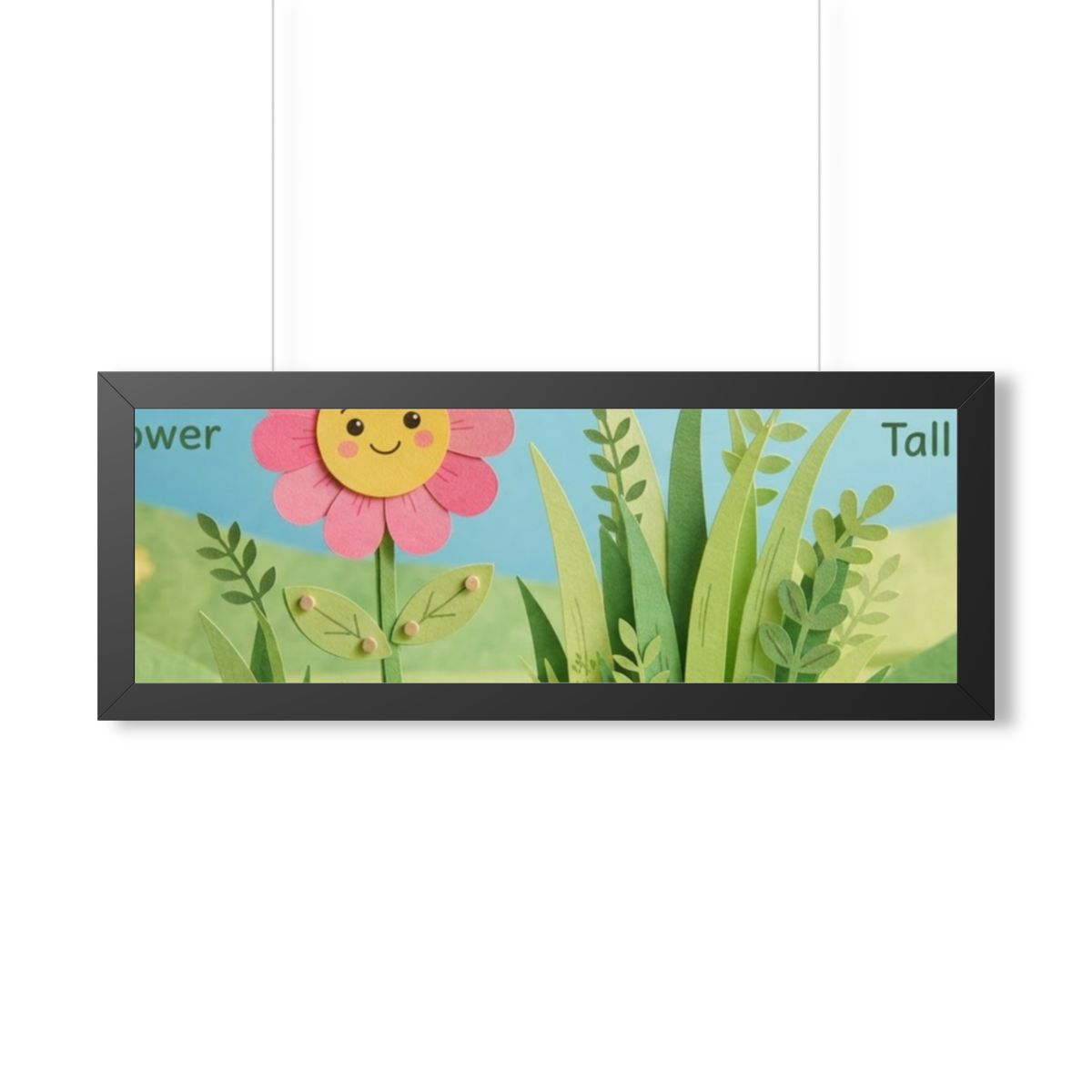 Framed Horizontal Poster - Meadow Vista — Black (14×11... |...