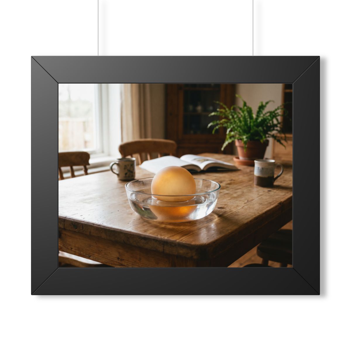 Framed Horizontal Poster - Amber Sanctuary — Black (14×11......