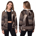 Unisex Zip Hoodie - Draped Silence Still Life Art - Shadowed...