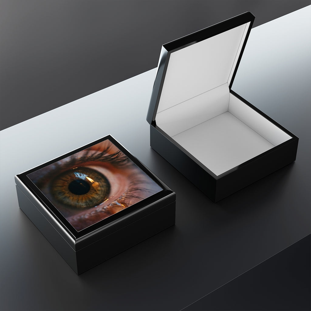 Jewelry Box - Amber Iris Reflection Fine Art Print |...