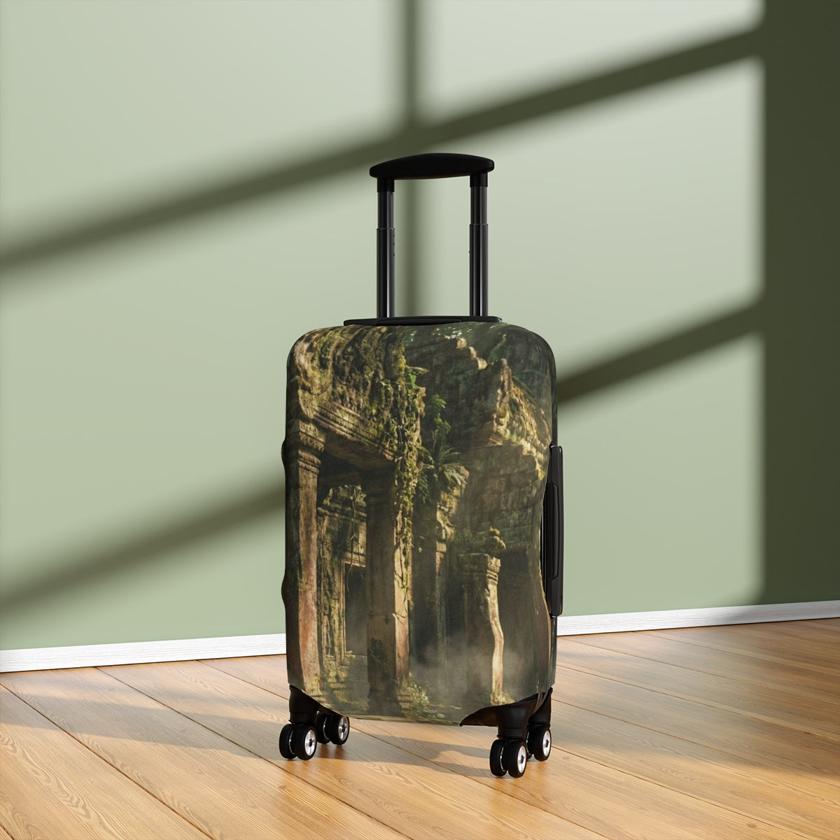 Luggage Cover - Ancient Sanctuary Flight | Echovira Gallery