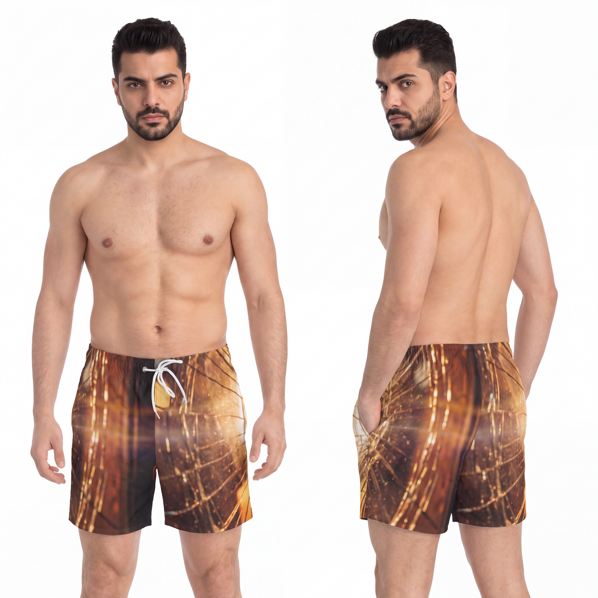 Swim Trunks - Golden Fracture Cinematic Light | Echovira...