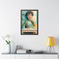 Framed Vertical Poster - Explorer Papercraft — Walnut... |...
