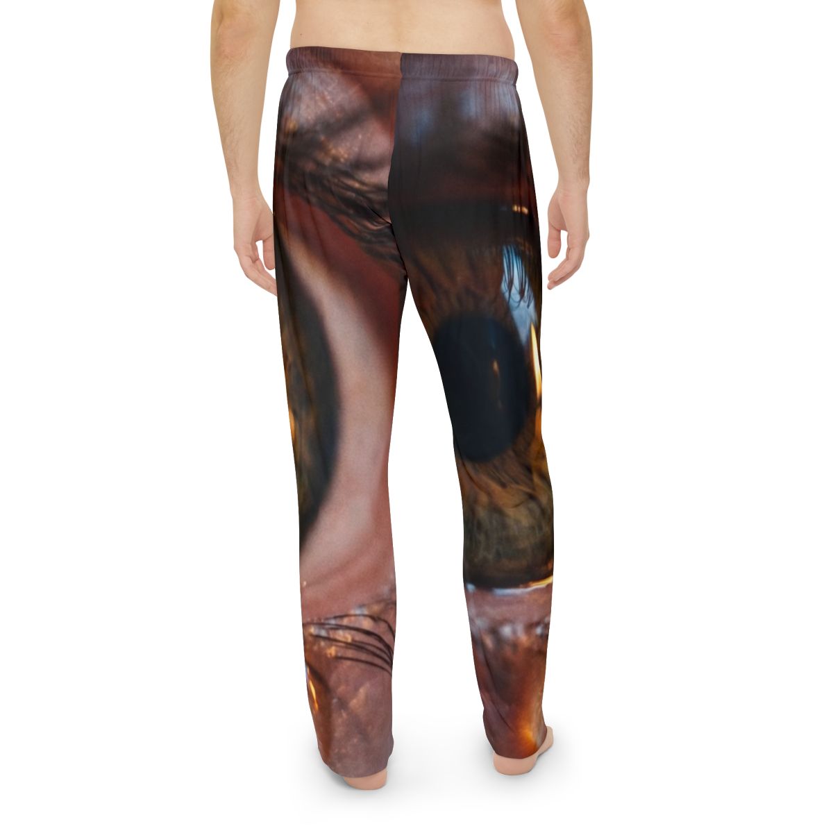 Men's Pajama Pants - Amber Iris Reflection Fine Art Print |...