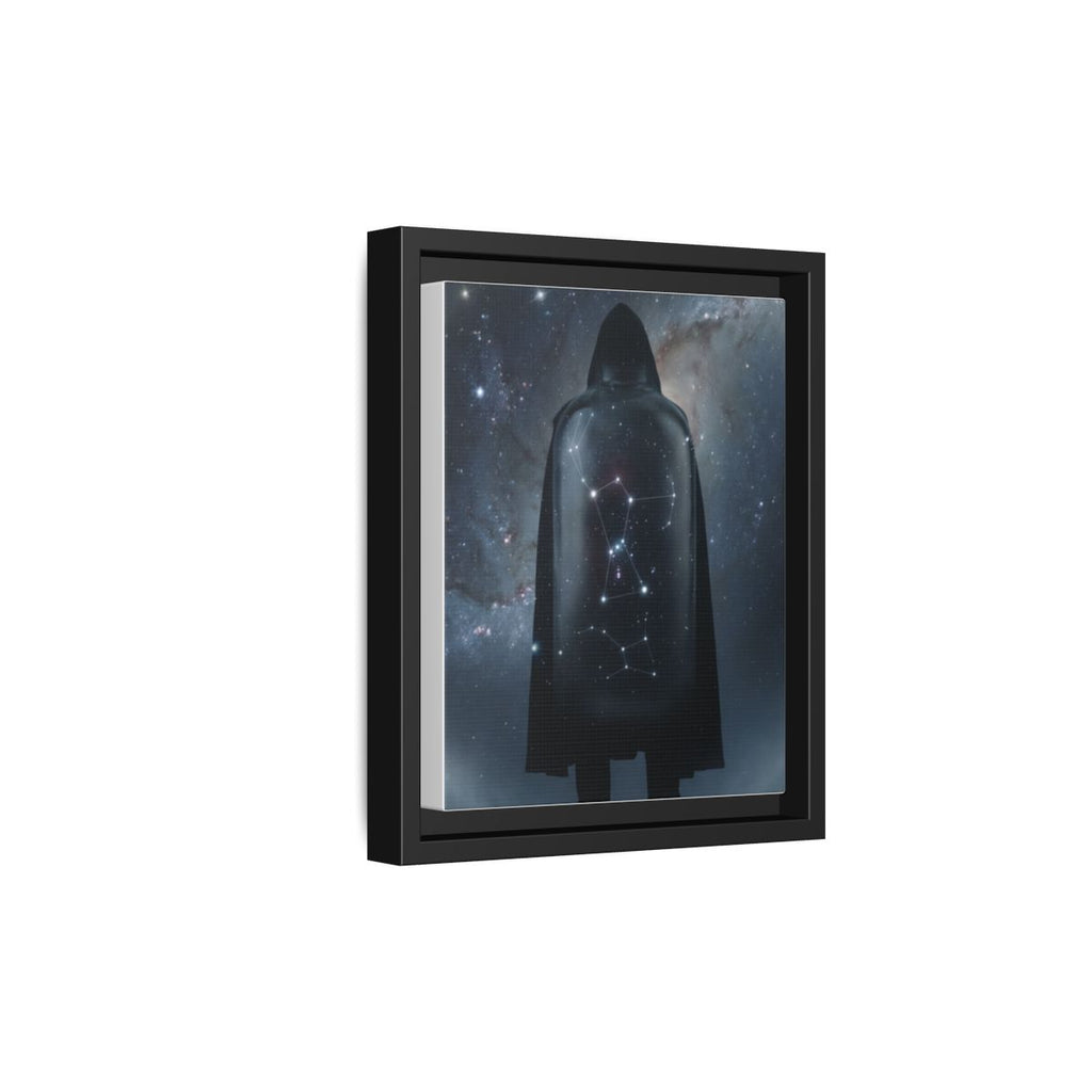 Framed Matte Canvas - Cosmic Sentinel — Black / 1.25" (8×10, 9×12, 11×14, 12×16, 10×20, 12×18, 16×20, 16×24, 18×24, 12×36, 20×24, 16×32, 20×30, 24×30, 24×32, 16×48, 24×36, 24×48, 30×40, 20×60, 32×48, 30×60 & 40×60)