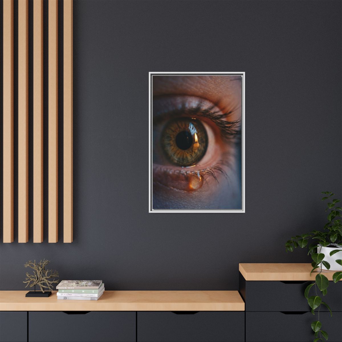 Matte Canvas, Framed - Luminous Tear