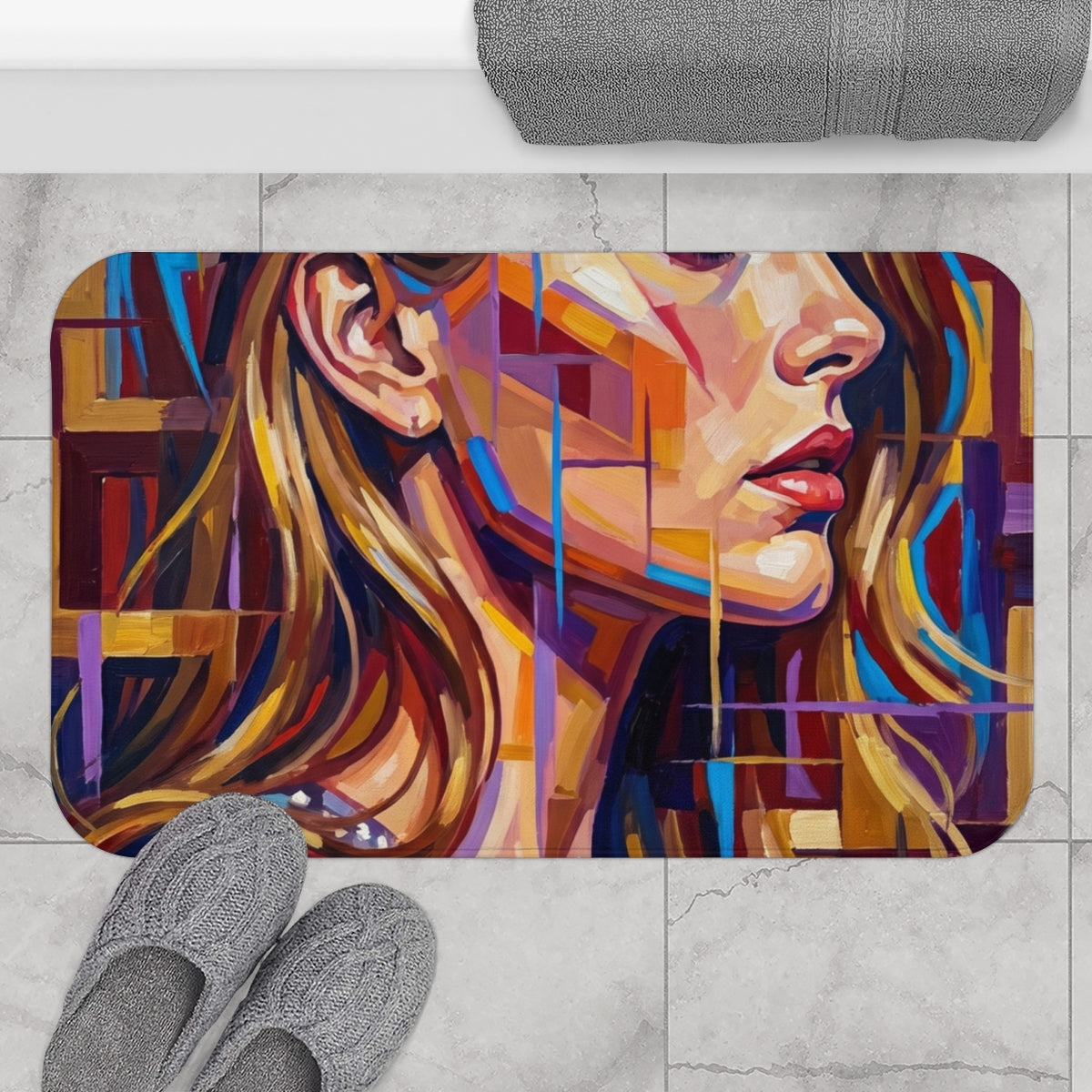 Bath Mat - Shattered Elegance | Echovira Gallery