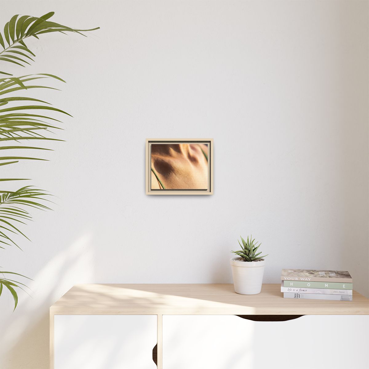 Golden Hour Matte Canvas - Framed Sunset Wall Art — Natural...