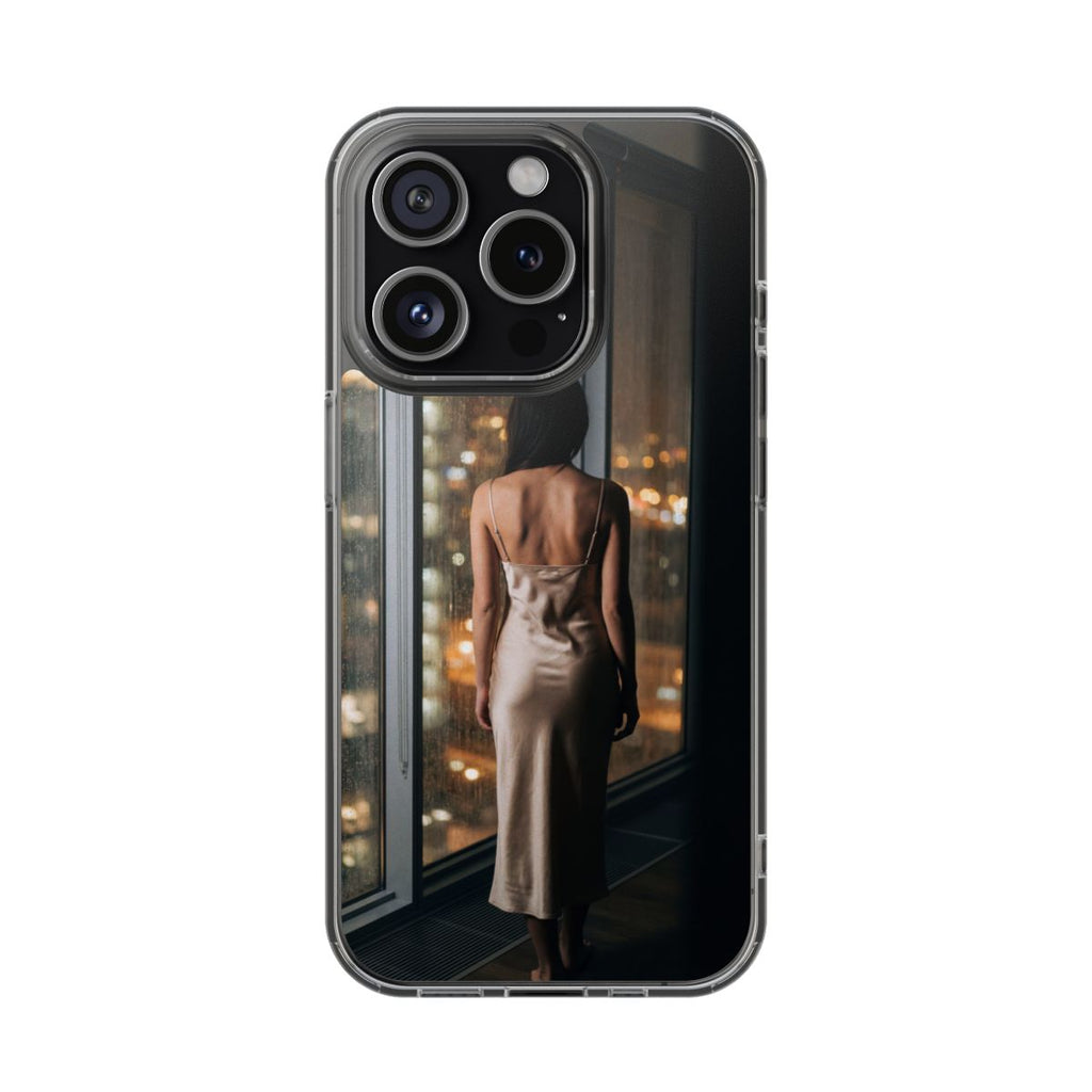 Clear Impact-Resistant Cases - Clear Phone Case - Rainy Mood...