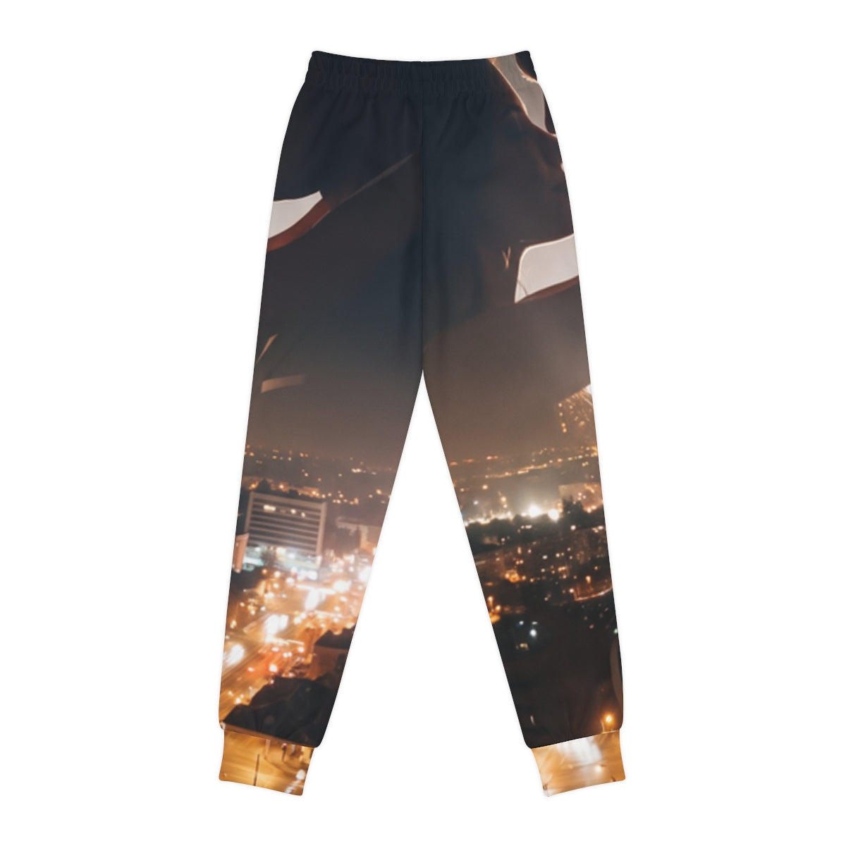 Youth Joggers - City Twilight Lights | Echovira Gallery