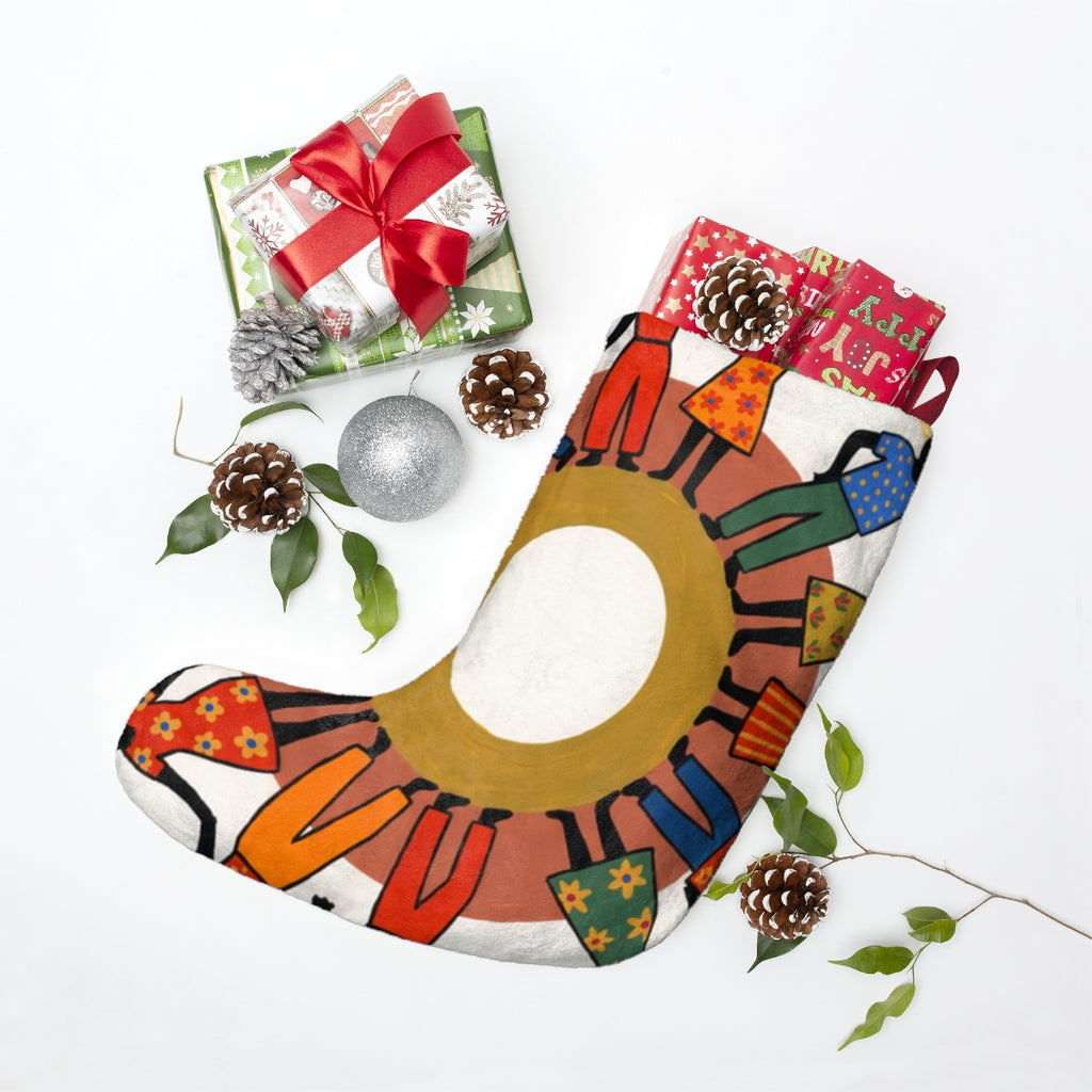Christmas Stocking - Unity Mandala Folk Art | Echovira...