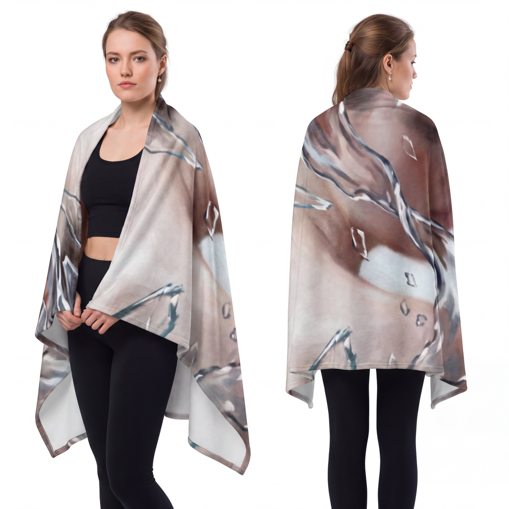 Velveteen Blanket - Shattered Reflection | Echovira Gallery