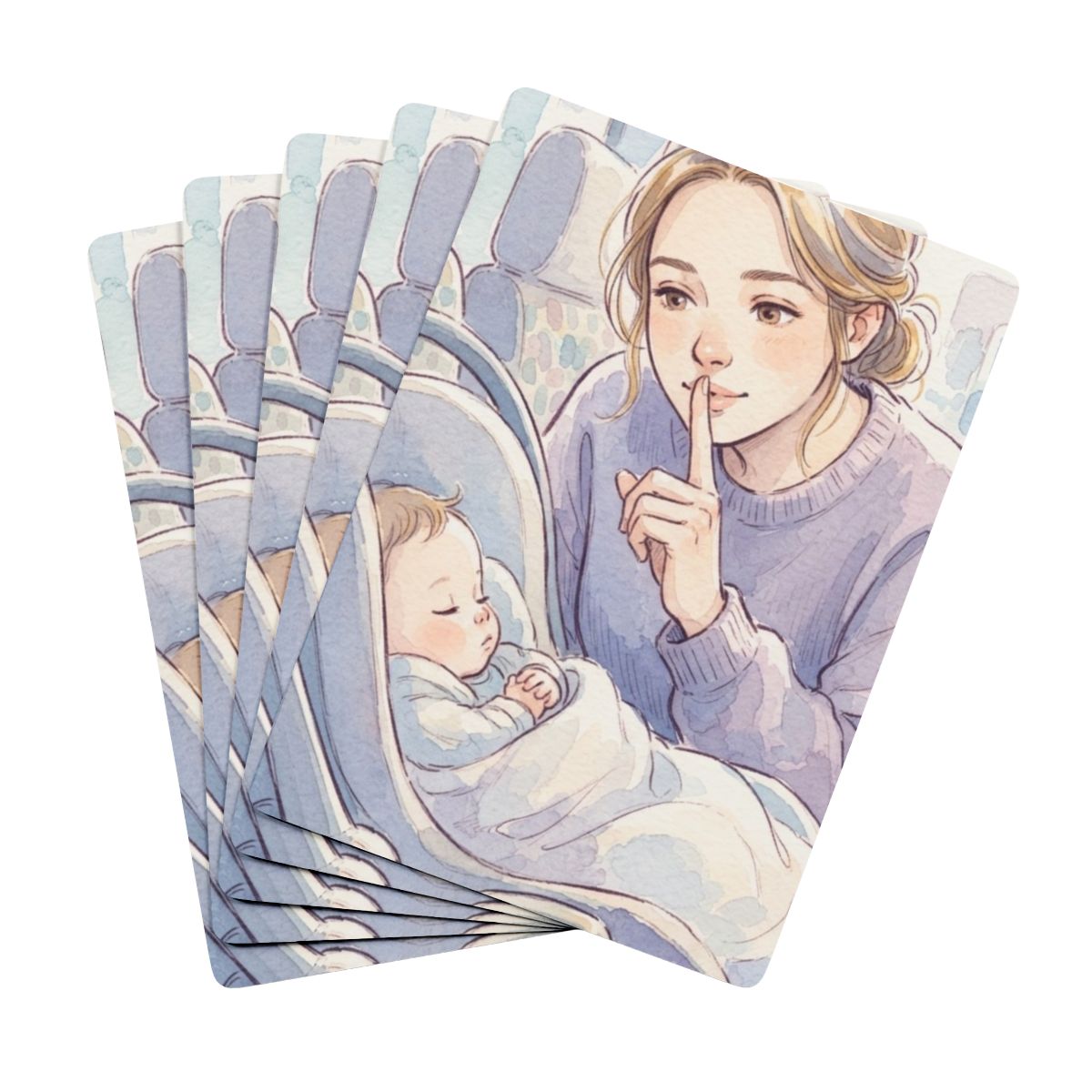 Poker Playing Cards - Quiet Softly Deck | Echovira Gallery