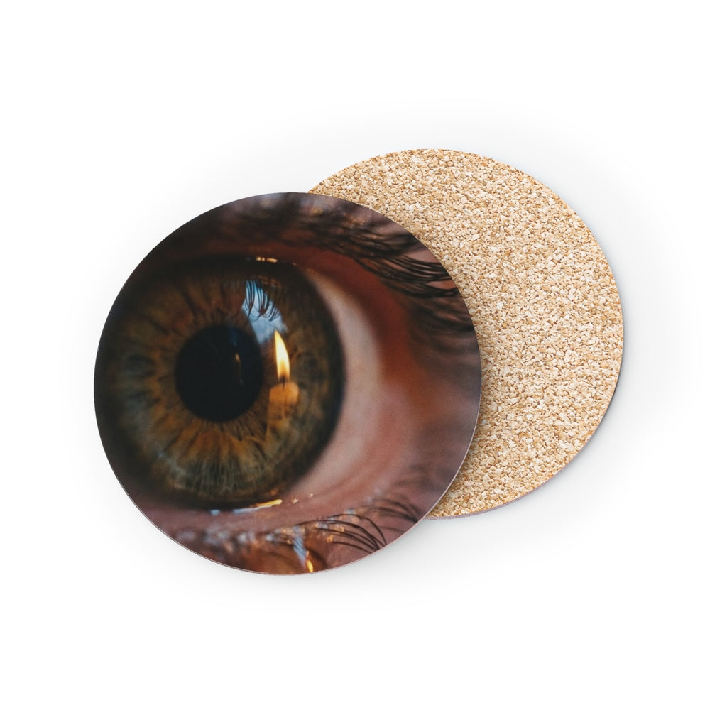 Coasters - Amber Iris Reflection Fine Art Print (1 & 4 pcs)...