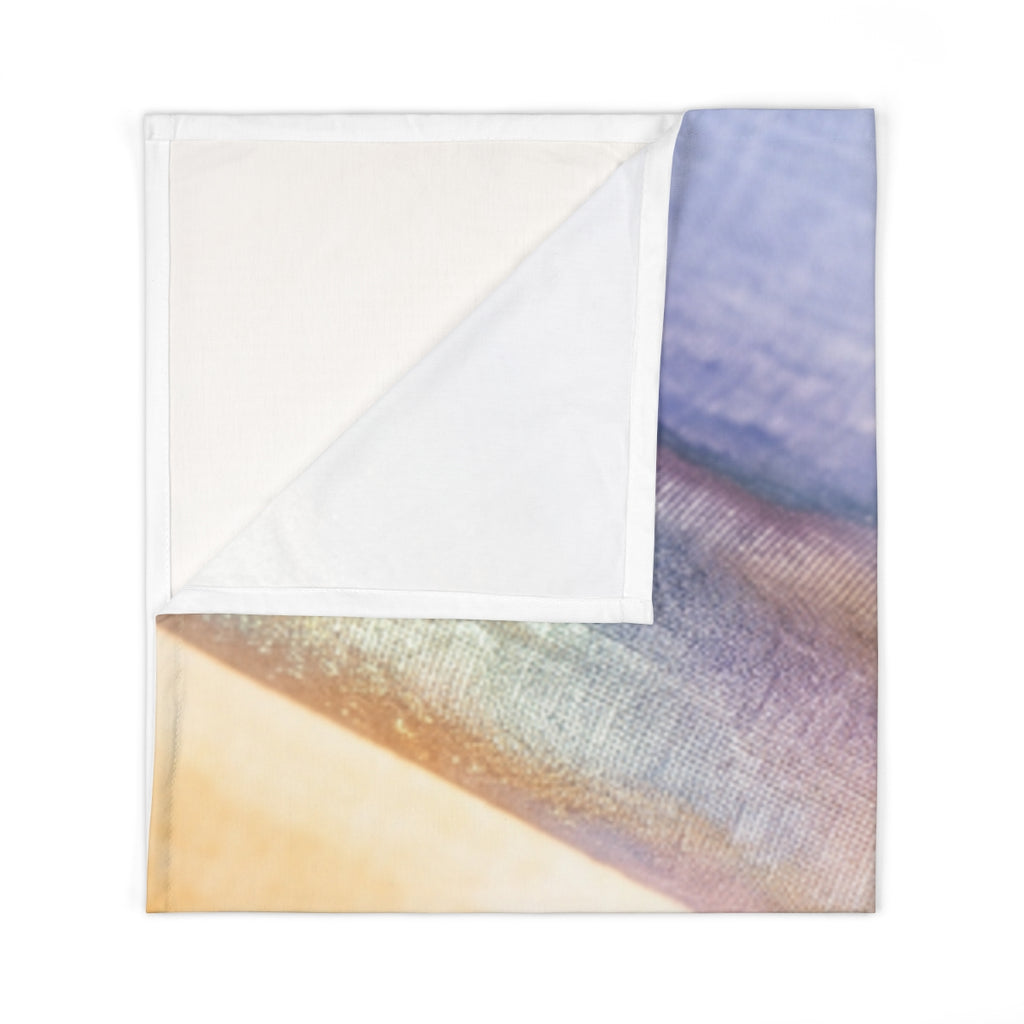 Amber Periwinkle Abstract Baby Swaddle Blanket