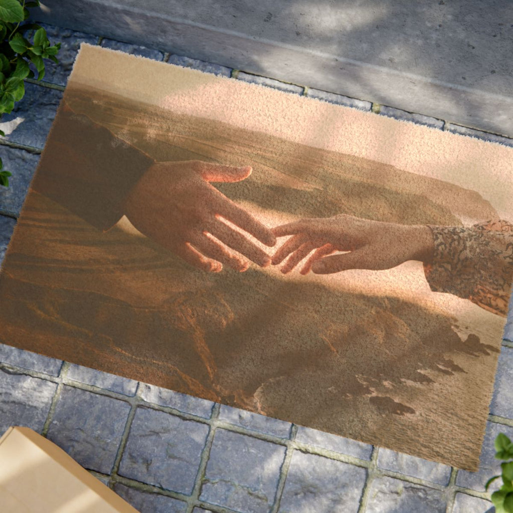 Doormat - The Infinite Touch | Ethereal Coastal Art |...