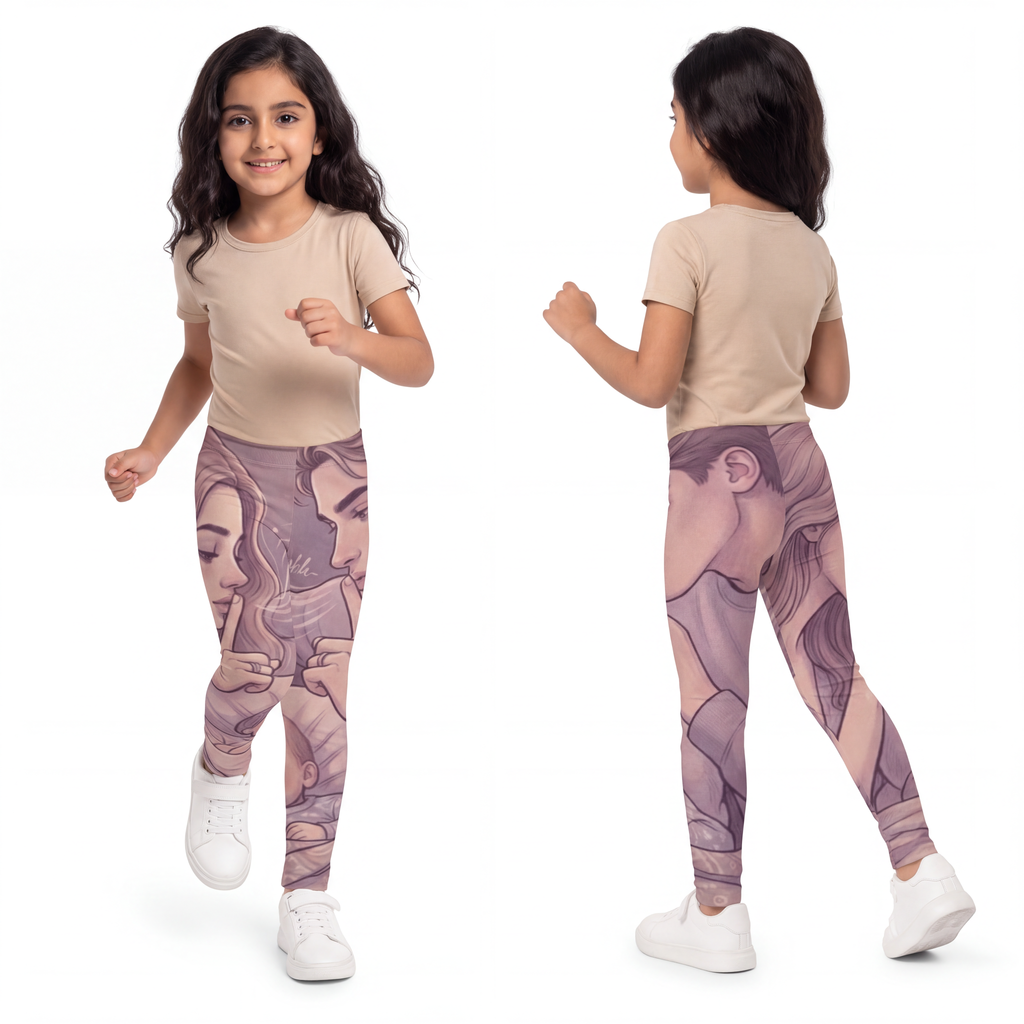 Kids Leggings - Gentle Dreamscape Tights | Echovira Gallery