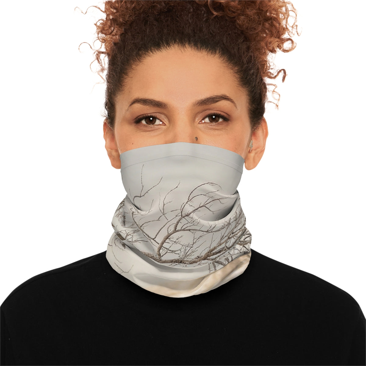 Lightweight Neck Gaiter - Winter Branch Solitude Landscape |...