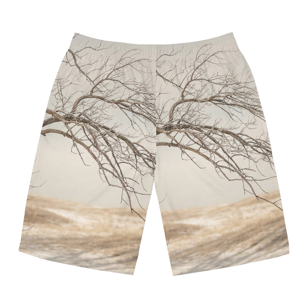 Men's Board Shorts - Winter Branch Solitude Landscape |...