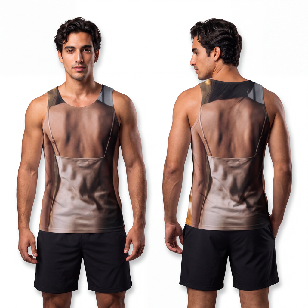 Men's Tank Top - Rainscape Grid | Echovira Gallery