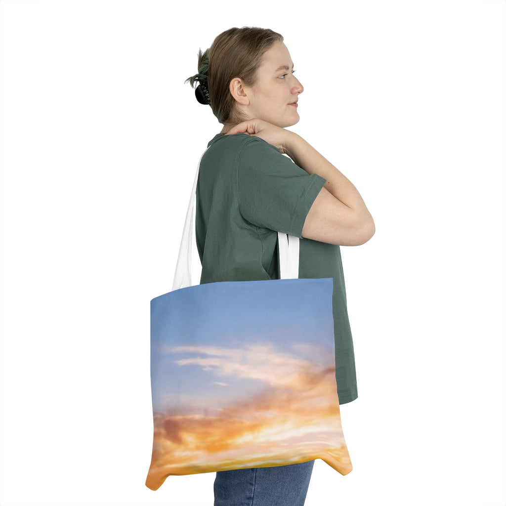 Shoulder Tote Bag - Sunset Ridge | Echovira Gallery