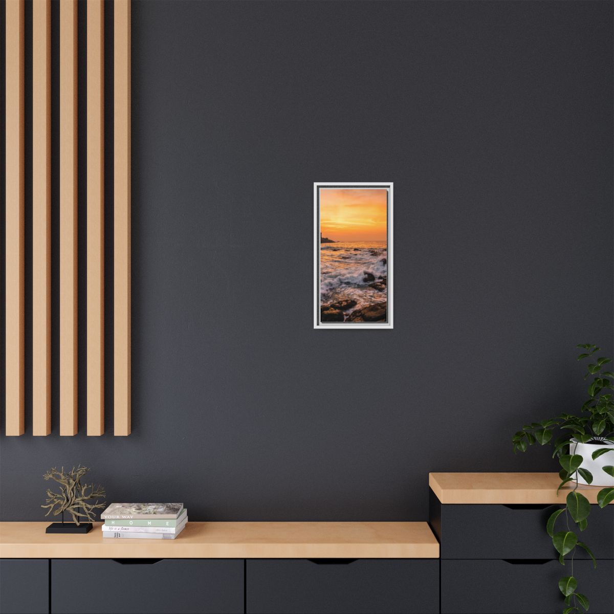 Framed Matte Canvas - Majestic Golden Coast