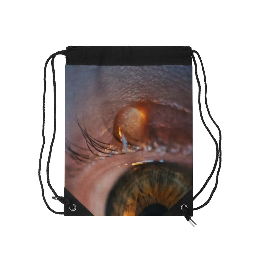 Drawstring Bag - Amber Iris Reflection Fine Art Print |...