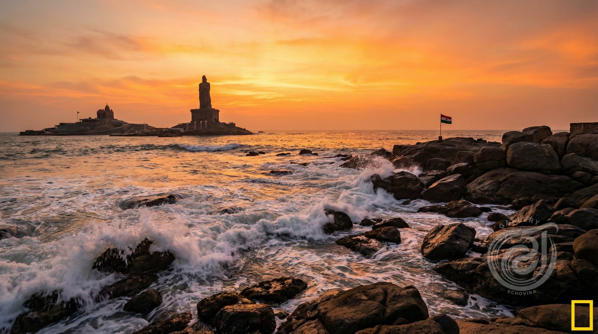 Digital Download - Majestic Golden Ocean Horizon Art