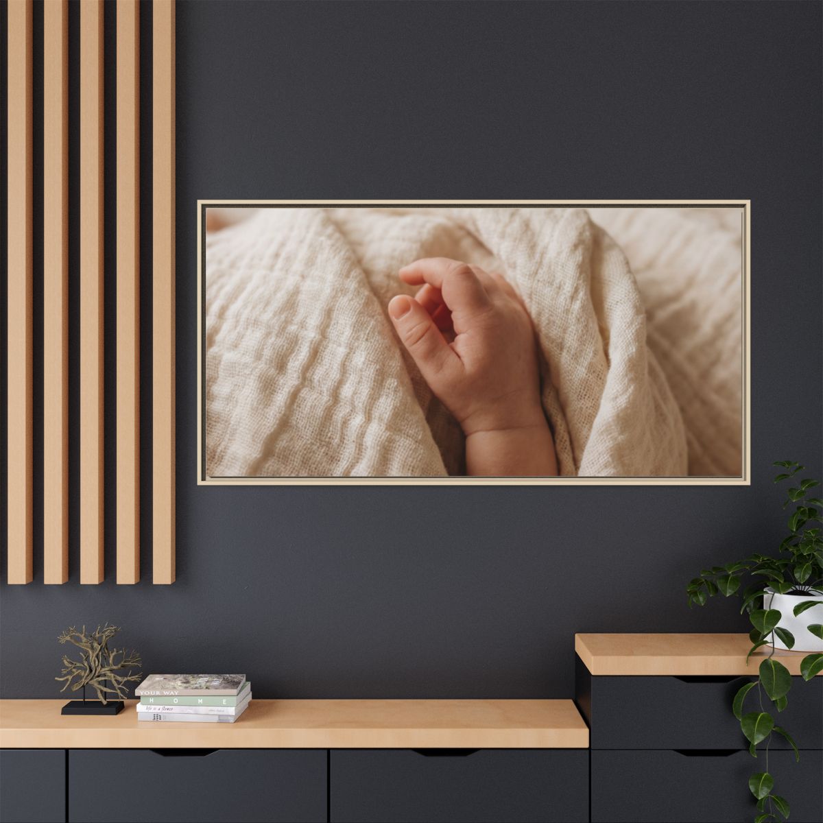 Framed Matte Canvas - Neutral Nursery