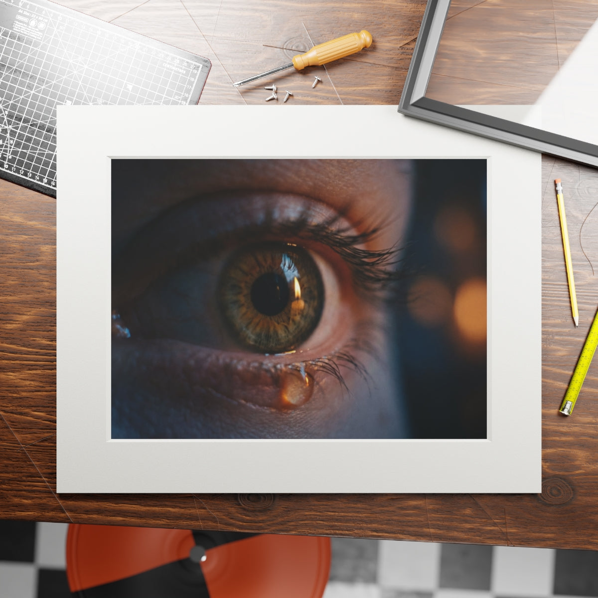 Framed Art Print - Luminous Tear