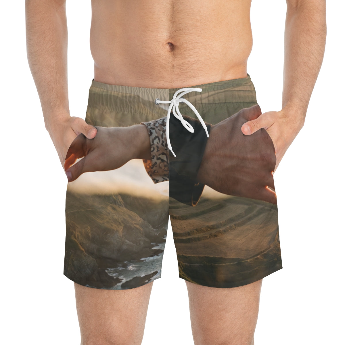 Swim Trunks - The Infinite Touch | Ethereal Coastal Art |...