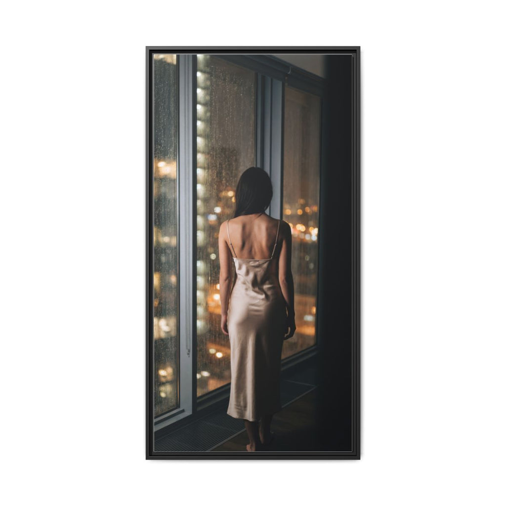 Gerahmte matte Leinwand - Cinematic Nights — Schwarz / 3,175 cm