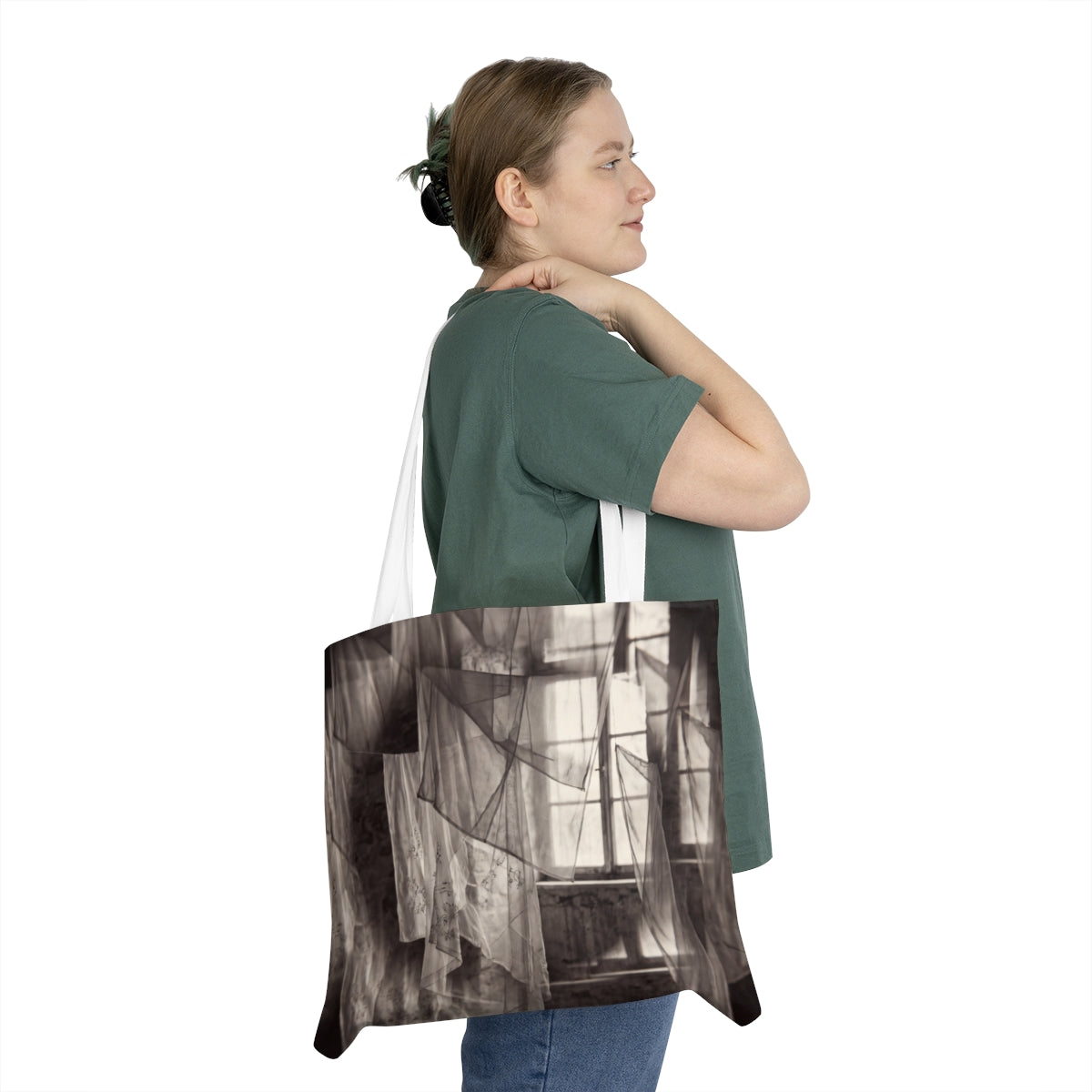 Shoulder Tote Bag - Spectral Veils | Echovira Gallery