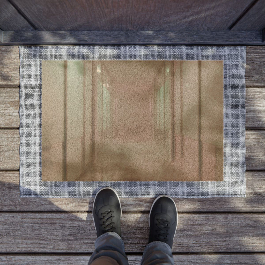 Doormat - Liminal Corridor Fog Art Print | Echovira Gallery