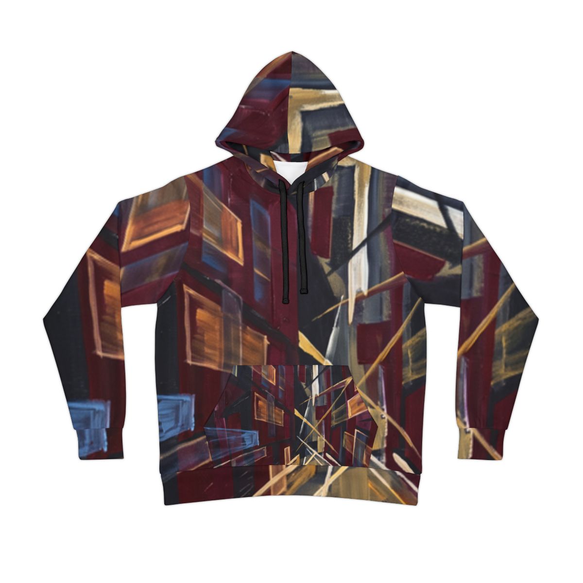 Men's Athletic Hoodie - Urban Speed | Echovira Gallery