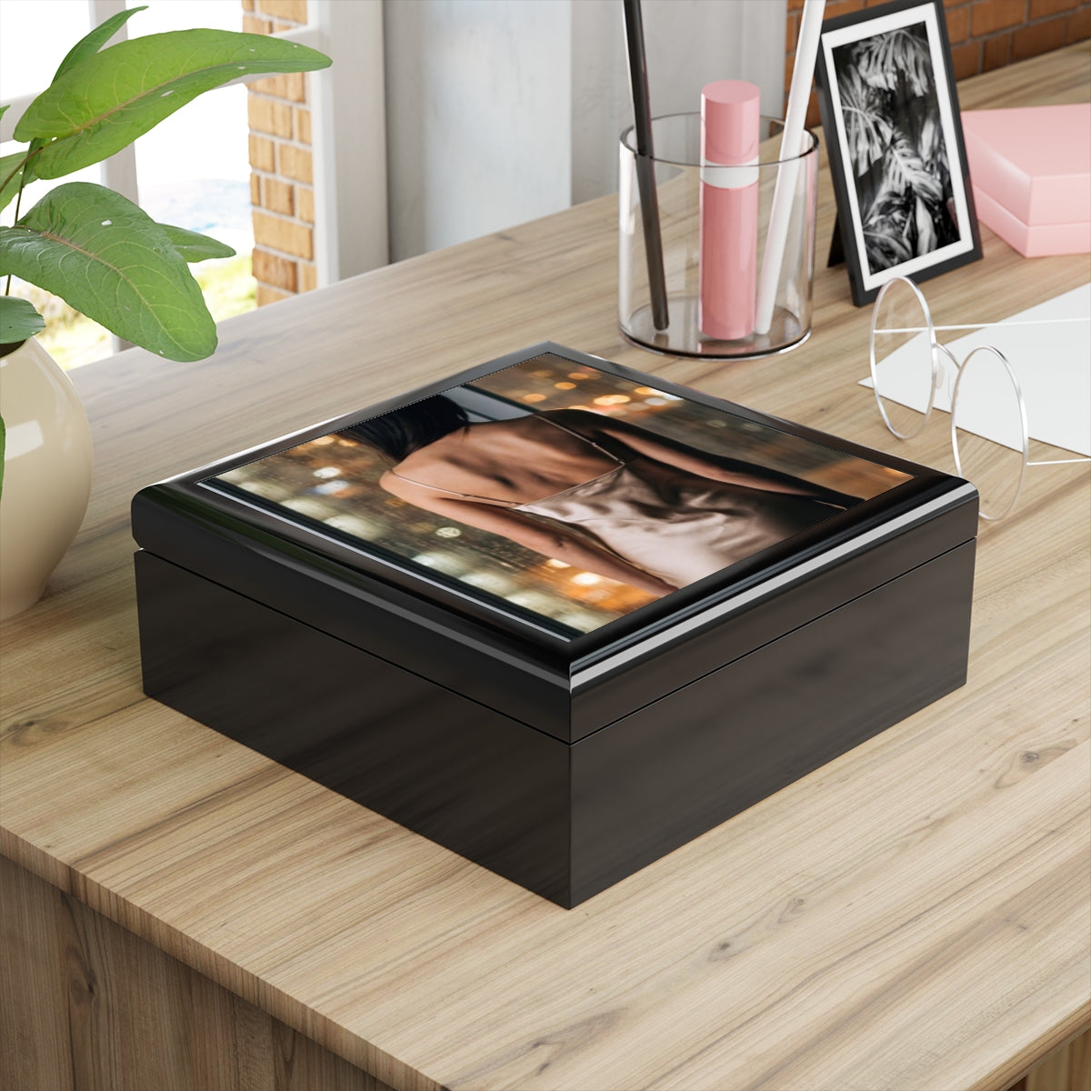 Jewelry Box - Rainscape Velvet Keepsake | Echovira Gallery