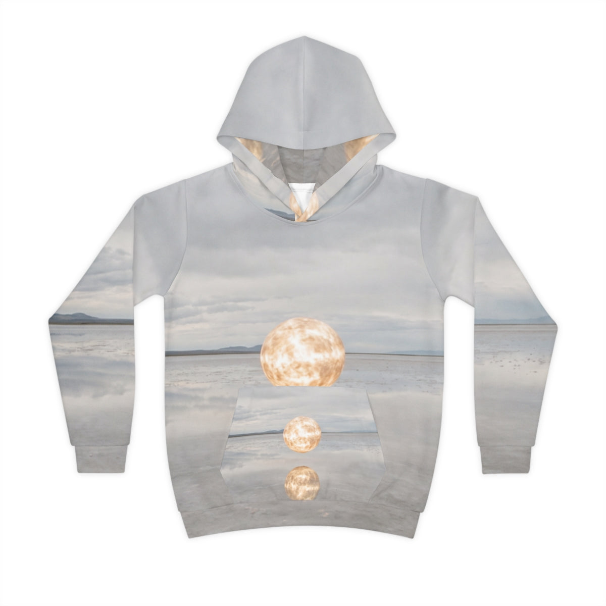 Children's Hoodie with Surreal Desert Landscape