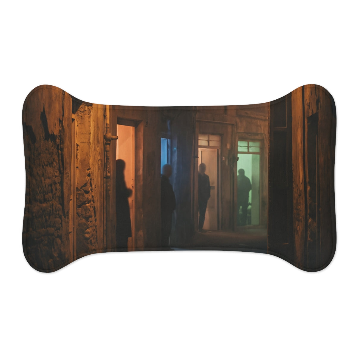 Pet Feeding Mats - Shadowed Alleyway Mystery Art Print |...