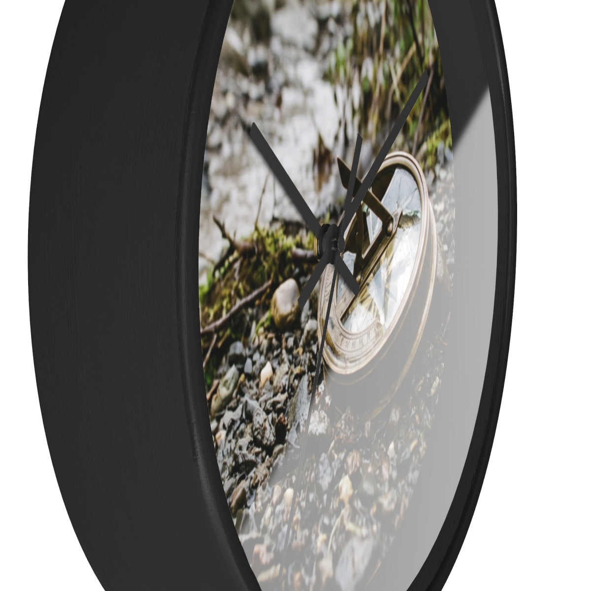 Wall Clock - Forest Stream Sundial Time | Echovira Gallery