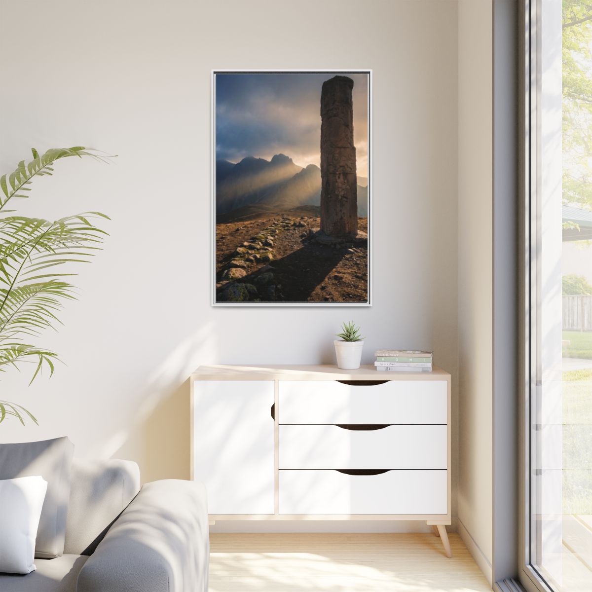 Matte Canvas, Framed - Mystic Monolith Ancient Persian... |...