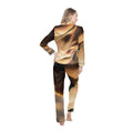 Women's Satin Pajamas - Golden Hour - Emerald Sunkissed Set...