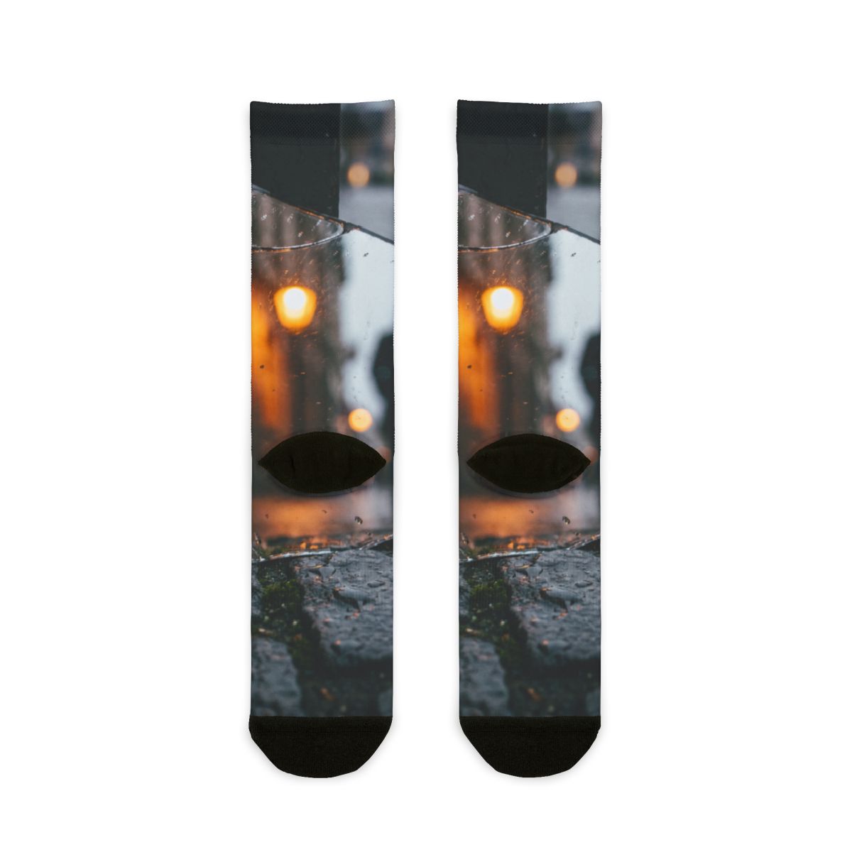 Sublimation Crew Socks - Urban Solitude | Echovira Gallery