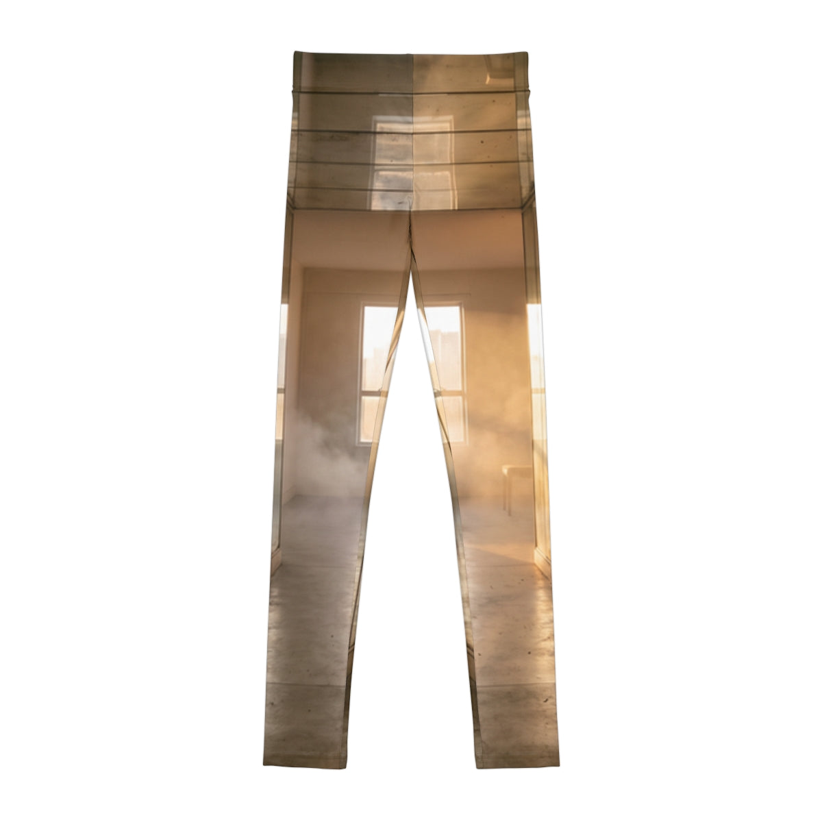 Youth Leggings - Golden Hour Reflection Corridor Art |...
