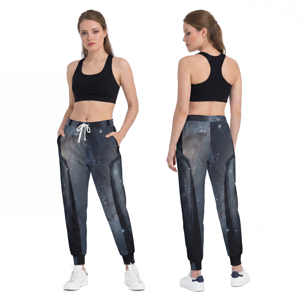 Athletic Joggers - Cosmic Voyager Joggers | Echovira Gallery