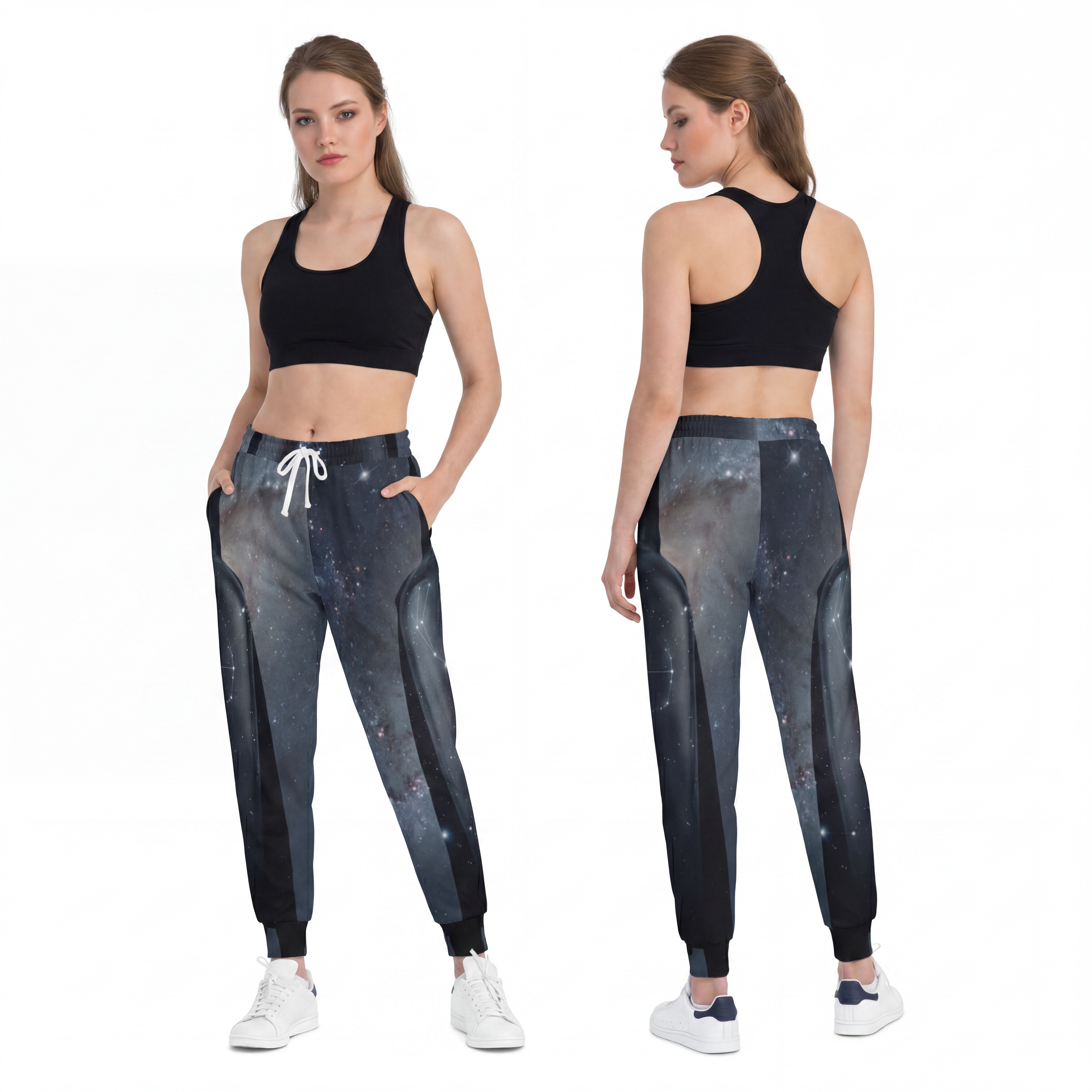 Athletic Joggers - Cosmic Voyager Joggers | Echovira Gallery