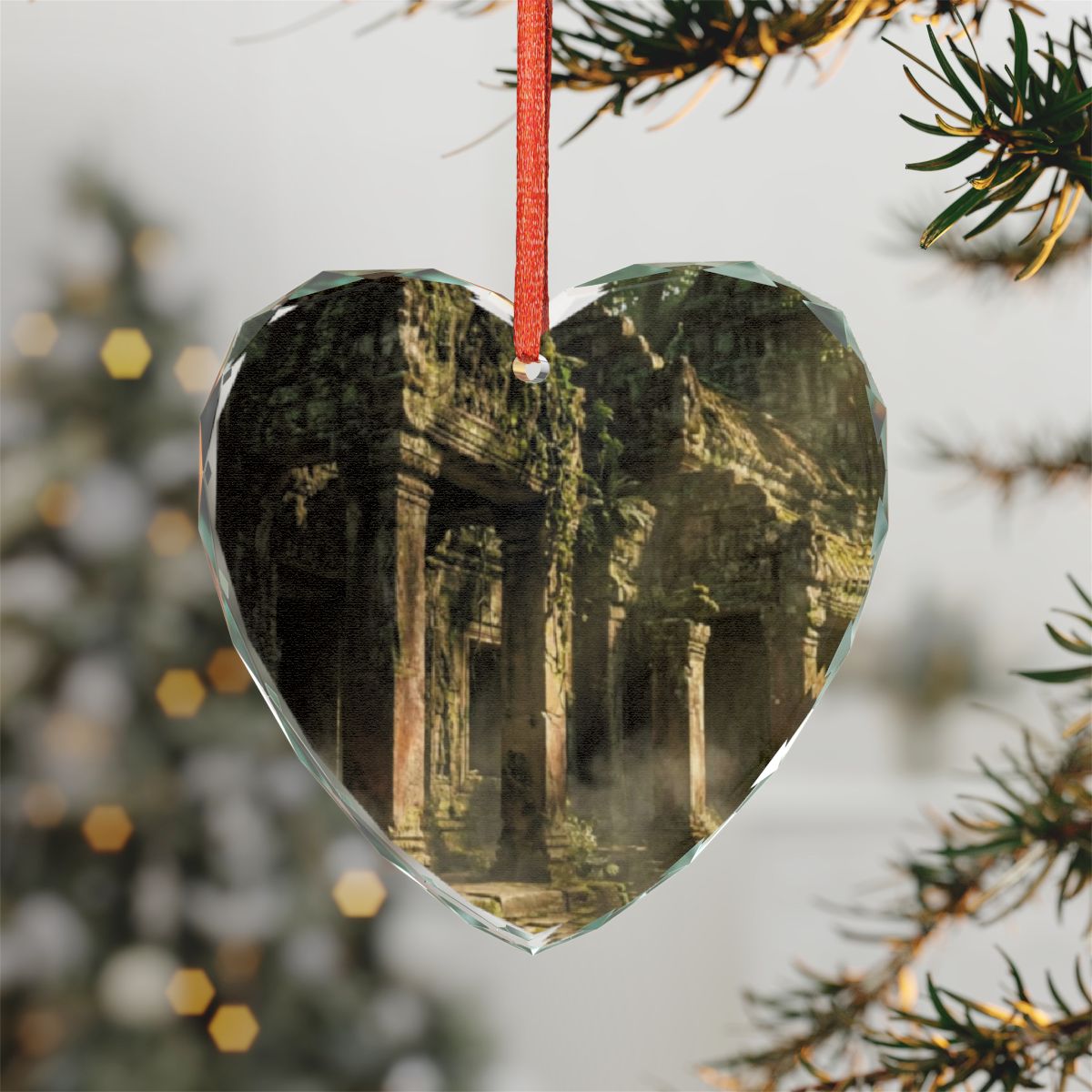 Crystal Glass Ornament - Ancient Portal | Echovira Gallery