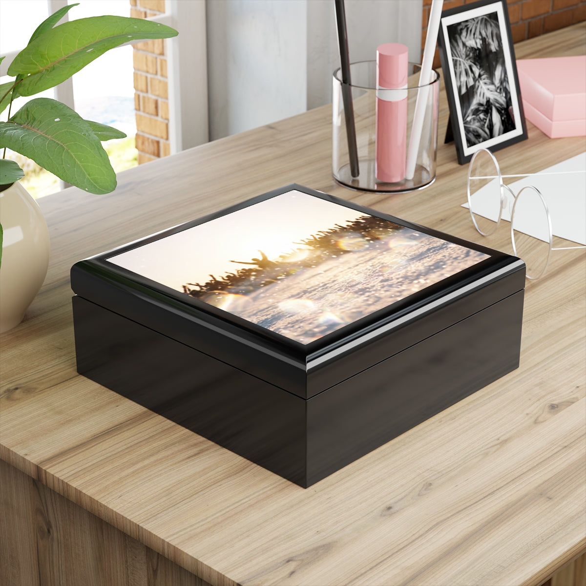 Golden Hour Crowd Celebration Jewelry Box