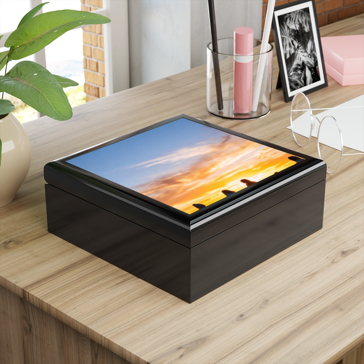 Jewelry Box - Sunset Mountain Ridge | Echovira Gallery